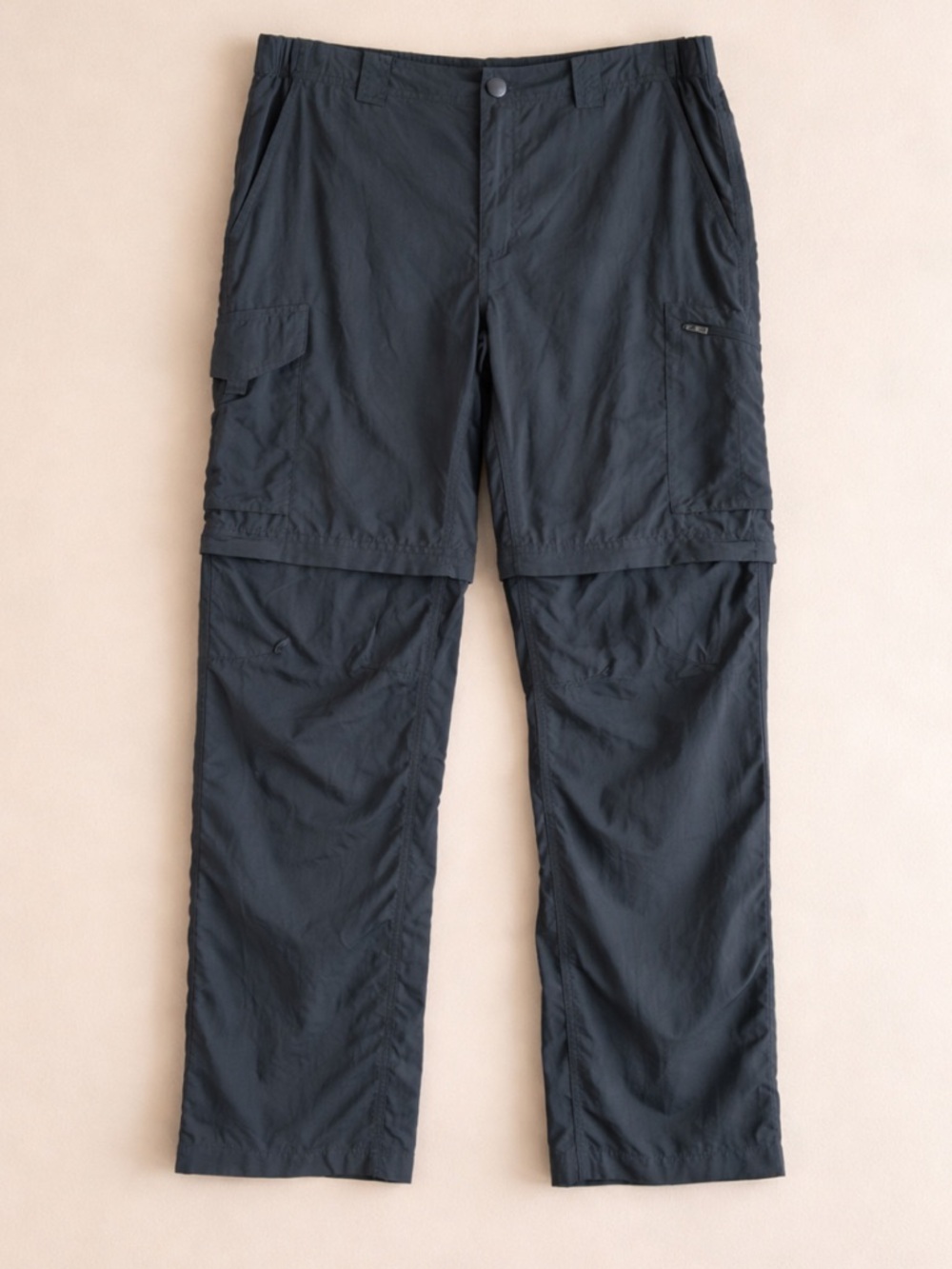 Columbia Omni-Shade Convertible Cargo Pants Men’s Gray Zip-Off Hiking Outdoor